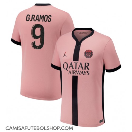 Camisa de time de futebol Paris Saint-Germain Goncalo Ramos #9 Replicas 3º Equipamento 2024-25 Manga Curta